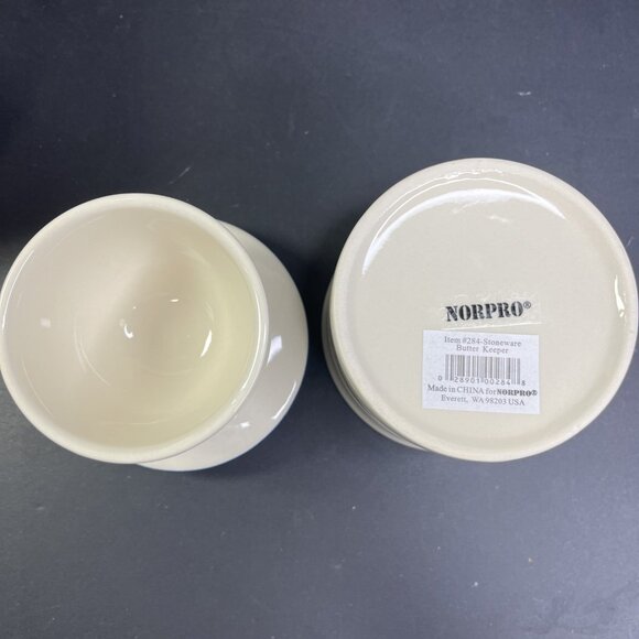 Stoneware Butter Keeper Norpo Stays Fresh Up To 30 Days Without Refrigeration CN - Picture 6 of 6